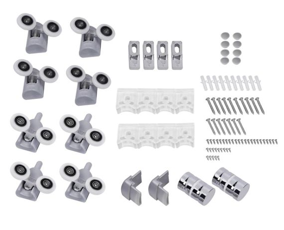 Набір Lidz Душова кабіна Wawel SC90x90.SAT.LOW.FR, квадратна, скло Frost 4 мм + Душовий піддон Kapielka ST90x90x14 | Зображення 6