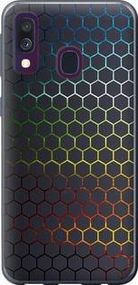 Чохол на Samsung Galaxy A40 2019 A405F Переливні стільники з пластику FCh_010221