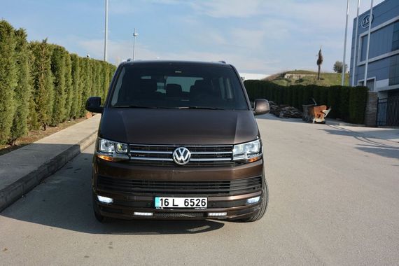 Накладка на передній бампер Sport 2-LED 2015-2018 (під фарбування) для Volkswagen T6 2015-2024, 2019-2024 рр | Зображення 6