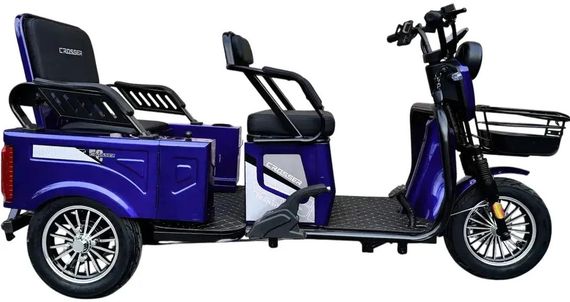 Електротрайк Crosser Transit TR-5 1500 W 72 V 24 Ah, вантажний триколісний електроскутер до 60 км, 3 місця Синій | Зображення 1