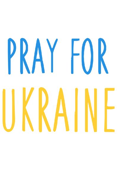 Футболка чоловіча біла з принтом "Pray for Ukraine", L | Зображення 1