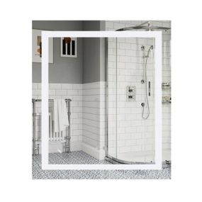 Зеркало Lidz Kubis 700х800 с LED-подсветкой Touch, с антизапотеванием, с диммером, рег. яркости LD78LF9048070