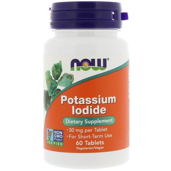 Мікроелемент Йод NOW Foods Potassium Iodide 60 Tabs