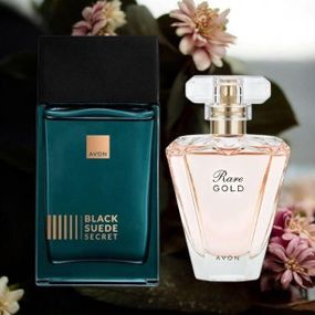 Парфюмерный набор Rare Gold Avon 50 мл + Black Suede Secret 100 мл (для Него и для Нее) — элегантность и соблазн