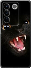 Чехол на Vivo S16 Pro Чёрная кошка "932u-3123-17620"