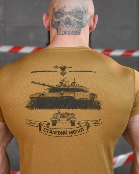 Тактична вологовідвідна футболка SABUR танкіст койот НП5191 | Зображення 3