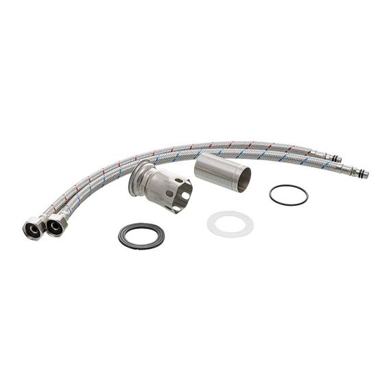 Смеситель для умывальника Mixxus KUB-001 черный (с нерж. стали) (MI2810) | Зображення 1