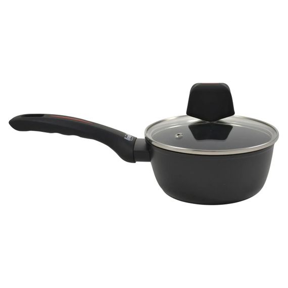 Ковш кухонный Krauff Smart Fry 25-45-158, 1 л, 16 см, алюминиевый с антипригарным покрытием и крышкой | Зображення 2