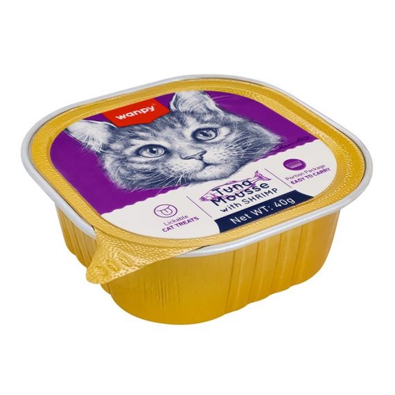 Вологий корм для котів з тунцем та креветками Wanpy Cat Tuna & Shrimp Mousse, 40 гр | Зображення 2