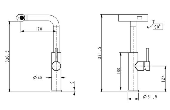 Змішувач для кухні Lidz Aria 015FLT з висувним мультифункціональним виливом-лійкою LDARI015FLTNKS37643 | Зображення 4