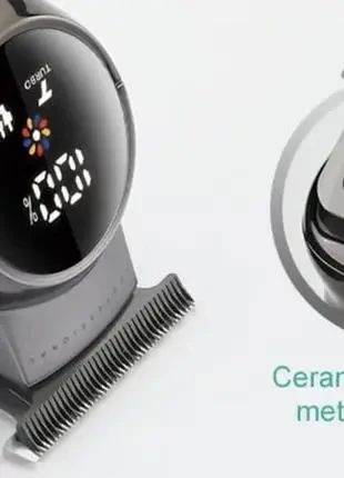 Аккумуляторная машинка для стрижки VGR V-989 от USB с 3 насадками | Зображення 3