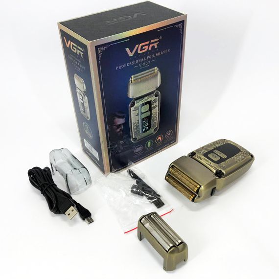 Електрична бритва з вбудованим акумулятором VGR, Чоловіча бездротова електрична бритва EQ-66 | Зображення 8