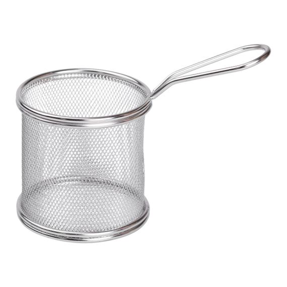 Корзина сервировочная для картофеля фри и снеков 9×9×9 см HP-19-6 | Зображення 2