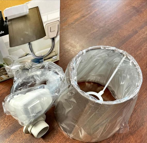 Ночник в розетку Soketsan, светильник настенный абажур, коричневый, гибкий, бра энергоэффективный класс A | Зображення 4