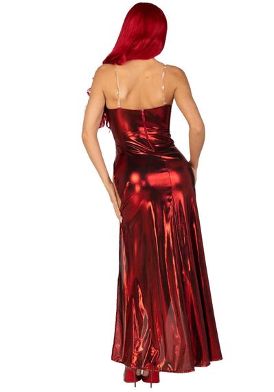 Сукня Leg Avenue Shimmer bodysuit with skirt Бордова S | Зображення 1
