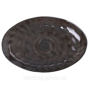 Тарелка фарфоровая плоская овальная 35 х 23.5 см сервировочное блюдо для нарезки Lugi HP23392