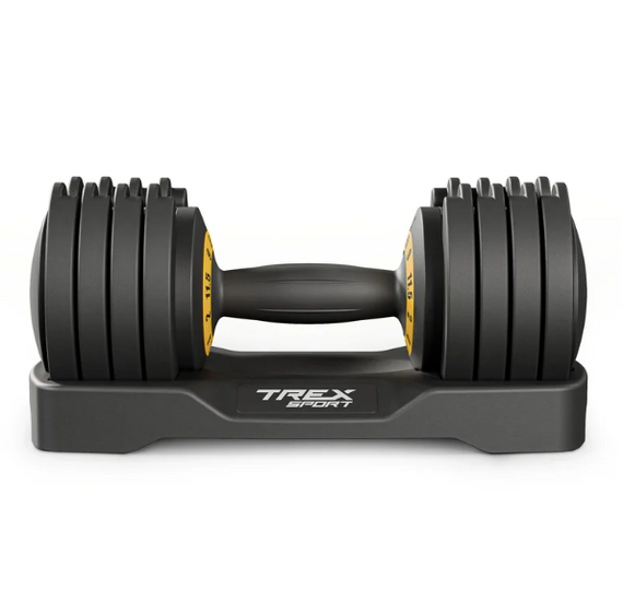 Гантель розбірна регульована Trex Sport 2-11,5кг чорний | Зображення 3