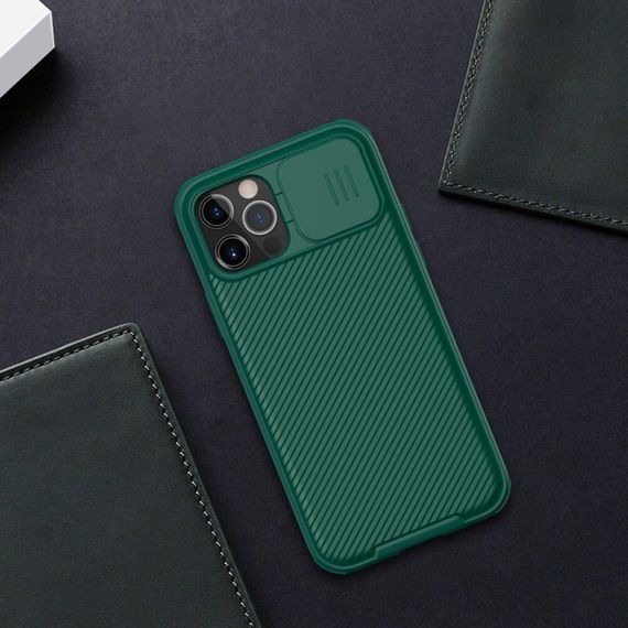 Карбонова накладка Nillkin CamShield Pro для Apple iPhone 14 Pro Max (6.7") Dark Green | Зображення 3