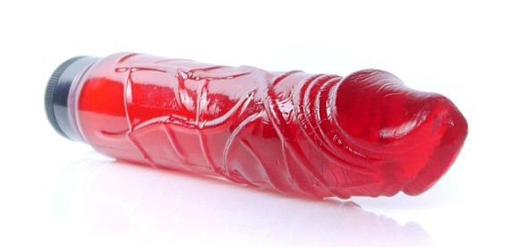 Вібратор Boss Series - Juicy Jelly Multispeed Red, (довжина 22 см, діаметр 4 см) BS6700075 Sex Aura | Зображення 5