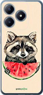 Чохол на Realme Narzo N63 Єнотик з кавуном "4605u-3852-2448"