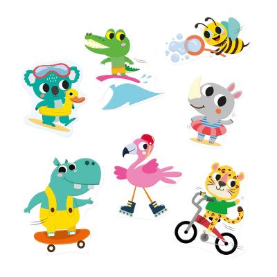 Набор для творчества Ses Creative Веселі тварини (набор наклеек на окна) (02306S) | Зображення 2