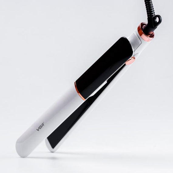 Плойка VGR V-515 WHITE, температура від 100°C до 210°C, керамічне покриття, LED дисплей, 50 Вт | Зображення 2