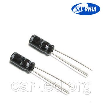 4,7mkf - 100v RD 5*11 SAMWHA, 105°C конденсатор електролітичний