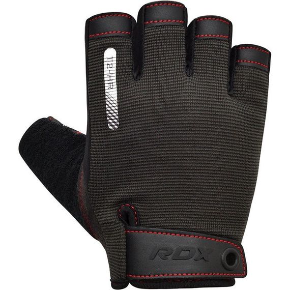 Рукавички для фітнесу RDX T2 Half Red XL | Зображення 4