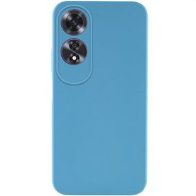 Чохол TPU GETMAN Liquid Silk Full Camera для Oppo A60 4G Блакитний / Blue