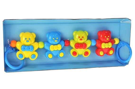 Брязкальце на візок C301-2 "Ведмедики" в коробці р.32,8x11x4,8 см YG Toys | Зображення 2
