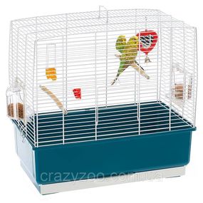 Клітка для канарок та маленьких птахів Ferplast Rekord 3 синя 49х30х48.5 см 52009801