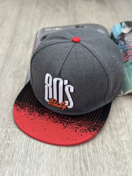 Кепка снепбек (Snapback) Baby 80's Сіро-помаранчевий 56-61р (9110)