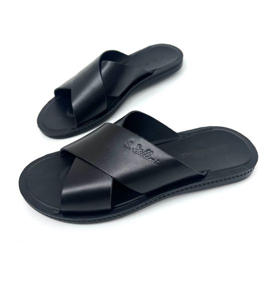 Чоловічі шкіряні шльопанці 40 42 43 розмір | Зображення 1