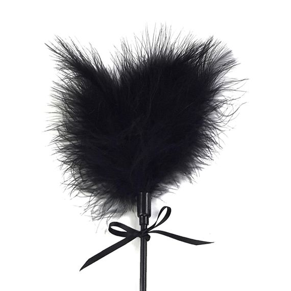 Лоскітка зі шльопалкою Піка Art of Sex – Puff Peak, чорна sexstyle | Зображення 2