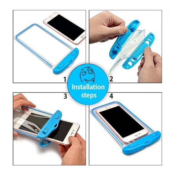 Универсальный водонепроницаемый чехол для телефона и документов waterproof case, цвета в ассортименте EL-1295 | Зображення 5