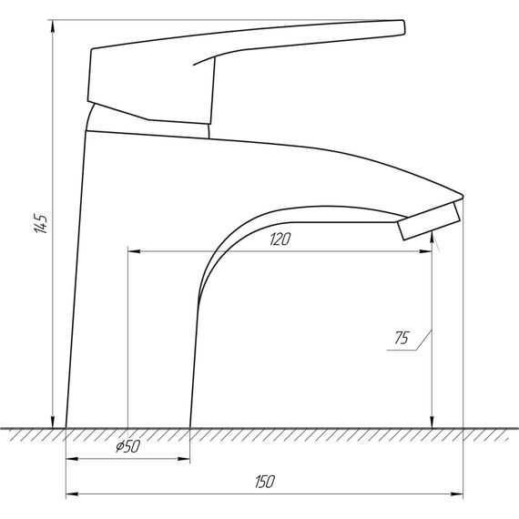 Змішувач для раковини DOMINO SIRIUS DSV-101 | Зображення 1