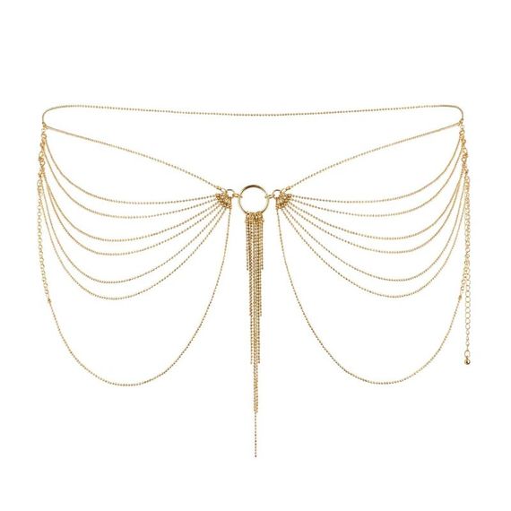 Ланцюжок трусики або ліф Bijoux Indiscrets MAGNIFIQUE Waist Chain - Gold, прикраса на тіло | Зображення 3