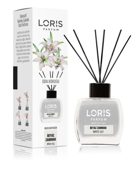 Аромадифузор Loris parfum Біла лілія (Reed Diffuser " White Lily") 120мл - Квітковий