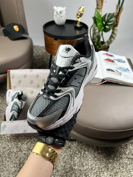 Мужские кроссовки New 530 Premium Silver Grey Black весна / літо / осінь А3658 43 27.5 см | Зображення 4