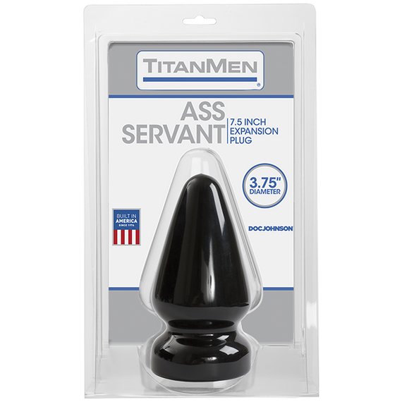 Пробка для фистинга Doc Johnson Titanmen Tools - Butt Plug 3.75 Inch Ass Servant, диаметр 9,4см Sex Aura | Зображення 1