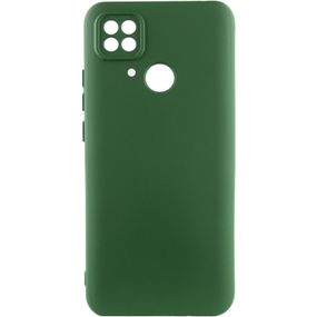 Чехол Silicone Cover Lakshmi Full Camera (A) для Xiaomi Poco C40 Full camera, Зеленый / Dark Green