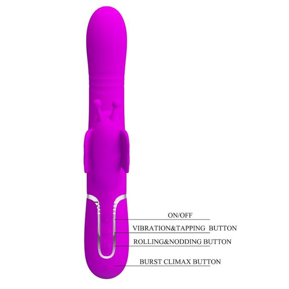 Вібратор PRETTY LOVE Butterfly Clit Vibrator Pink Sex Aura | Зображення 4