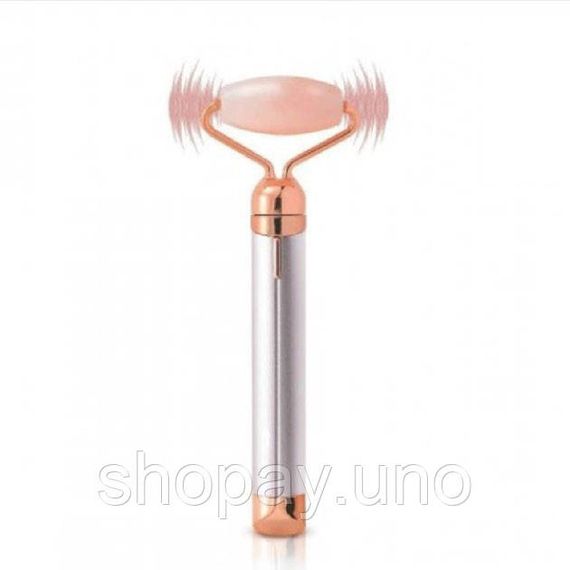 Масажер ролик електричний для особи Facial Roller Massager. Колір бежевий NX-65 | Зображення 9
