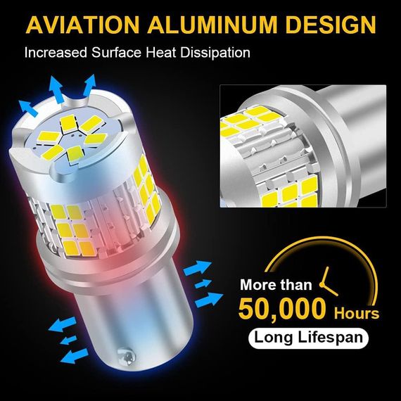 Автомобільна світлодіодна лампа 1157 bay15d, 3020 Чипсетів BAY15D 2057 2357 7528 | Зображення 2