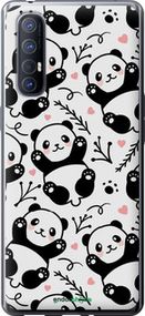 Чохол на Oppo Reno 3 Pro Панди "4318u-1878-2448"