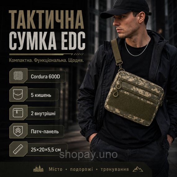 Армейская сумка для мужчин, Мужская сумка кросс-боди, Сумки мужские тактические, Тактический мессенджер OH-34 | Зображення 6