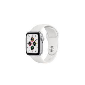 Apple Watch SE GPS 40 мм із корпусом із сріблястого алюмінію та білим спортивним браслетом (MYDM2) - це стильн