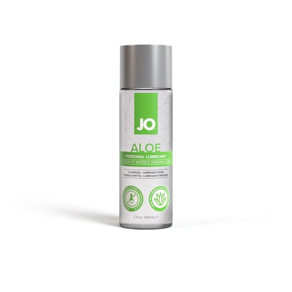 Змазка на водній основі JO H2O Organic Aloe (60 мл), зволожувальний та заспокійливий ефект sexstyle