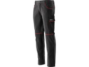 Штани робочі COMFY розмір L/XL, чорно-червоні, 7 кишень, 100% бавовна Польша YATO YT-79243