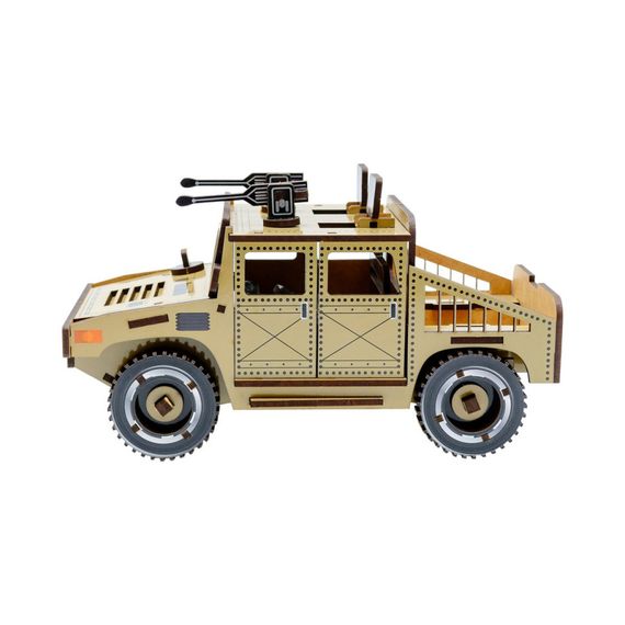 Дерев'яний 3D конструктор "Humvee" Puz-00927, 100 деталей | Зображення 4